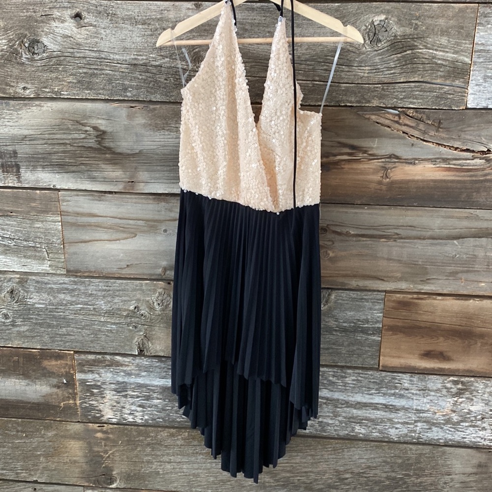 Sequin low back dress